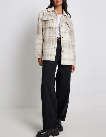 Jacheta Oversize NA-KD, bej