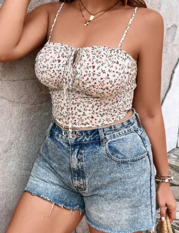 Top SHEIN CURVE, alb