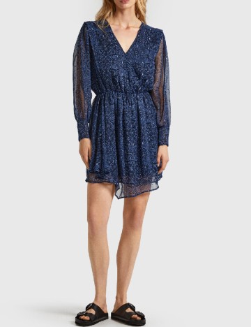 Rochie scurta Pepe Jeans, albastru