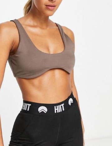 Bustiera HIIT by ASOS, maro
