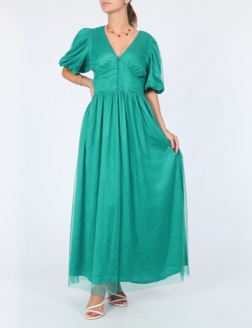 Rochie lunga Vila, verde