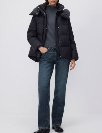 Geaca Oversize Reserved, negru