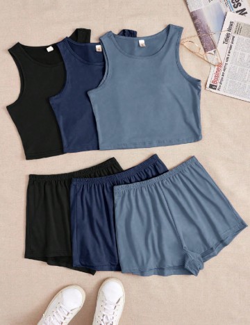 Set pijamale 3 perechi SHEIN, mix culori