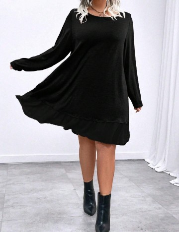 Rochie scurta SHEIN CURVE, negru