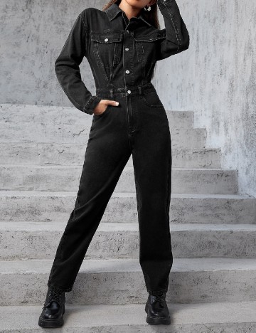 Salopeta SHEIN, negru