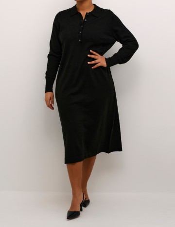 Rochie medie Kaffe Curve, negru