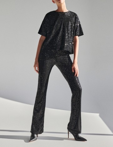 Pantaloni Reserved, negru