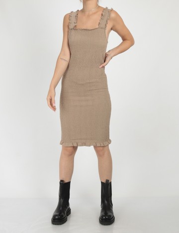 Rochie scurta Noisy May, maro