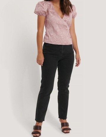 Bluza NA-KD, roz pudra, 34