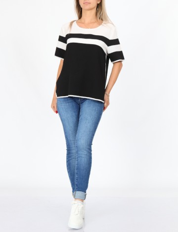 Bluza Dranella, alb/negru