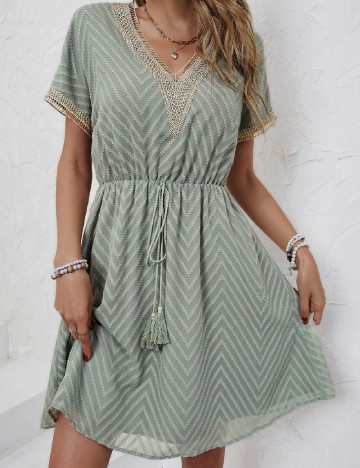 Rochie scurta SHEIN, verde