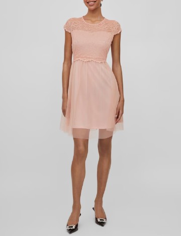Rochie scurta Vila, roz