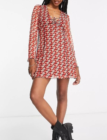 Rochie scurta Top Shop, rosu