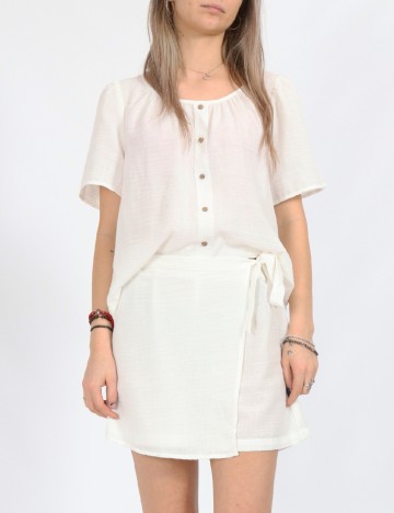 Fusta pantalon Vero Moda, alb