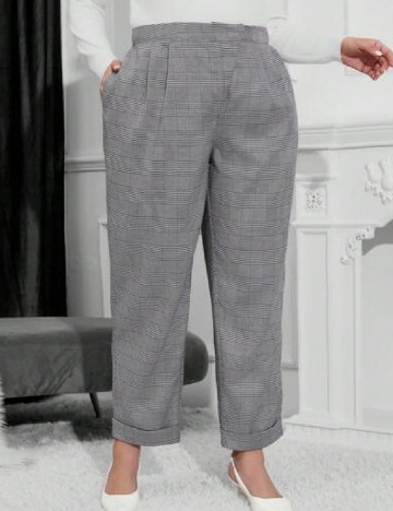 Pantaloni SHEIN CURVE, gri