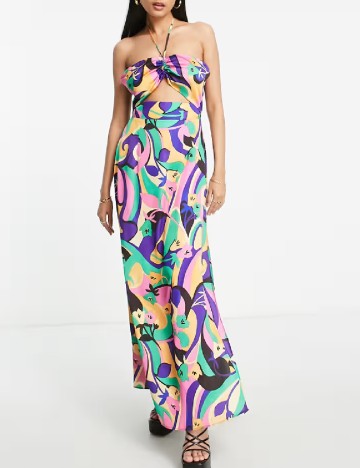 Rochie lunga Top Shop, mix culori