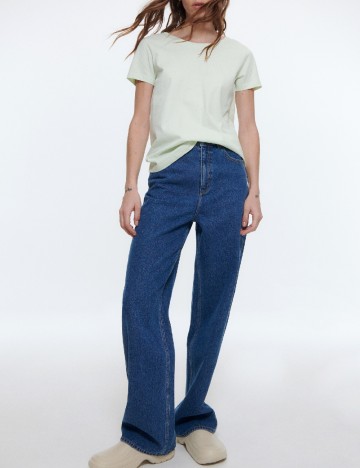 Tricou Reserved, verde pal