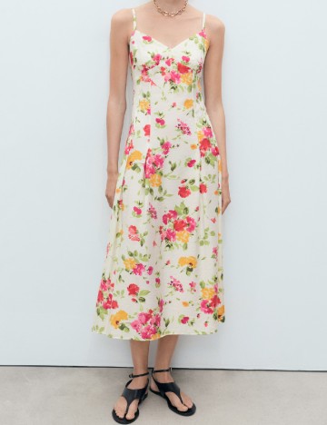 Rochie medie Mango, floral print