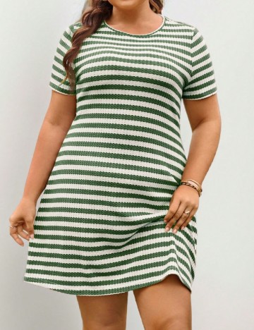 Rochie scurta SHEIN CURVE, verde