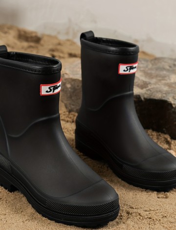 Cizme de ploaie SHEIN, negru