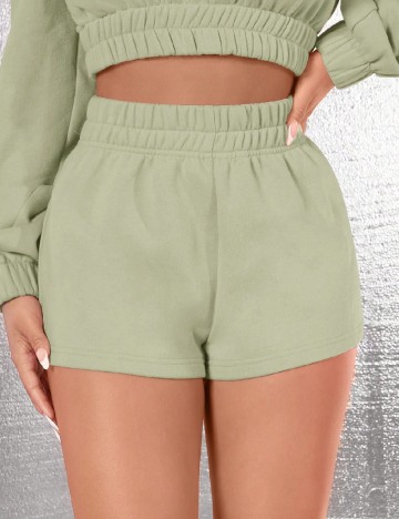 Pantaloni scurti SHEIN, verde