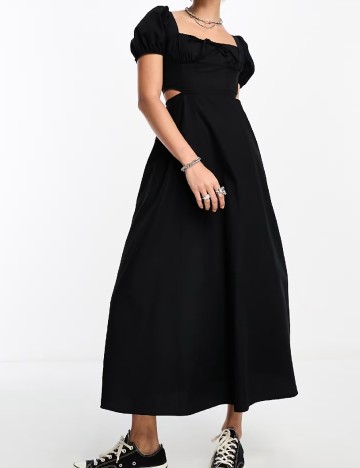 Rochie lunga COLLUSION, negru