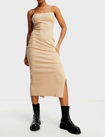 Rochie medie Miss Selfridge, crem