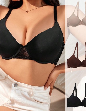 Set sutiene 3 bucati SHEIN, mix culori