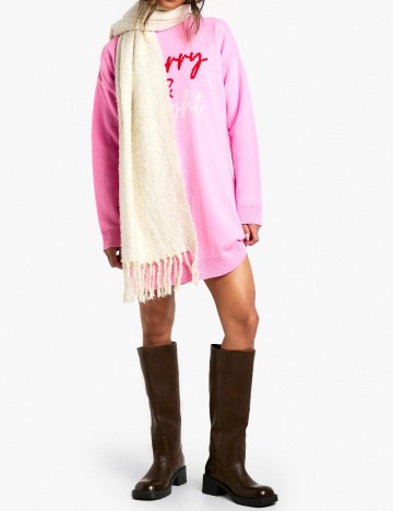Rochie scurta Boohoo, roz