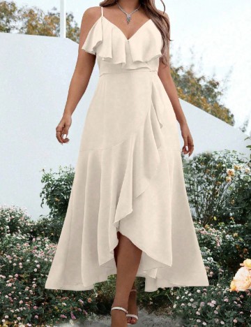 Rochie lunga SHEIN CURVE, crem