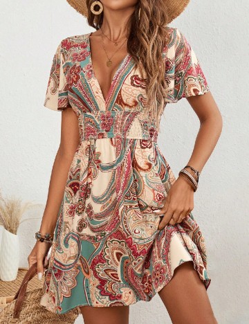 Rochie scurta SHEIN, mix culori