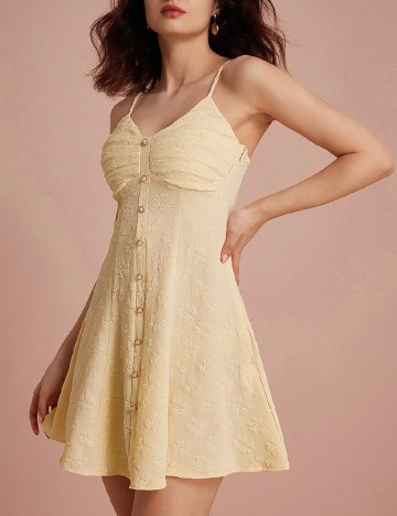 Rochie scurta SHEIN, galben