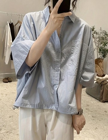 Camasa SHEIN, albastru