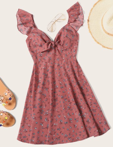 Rochie scurta SHEIN, roz