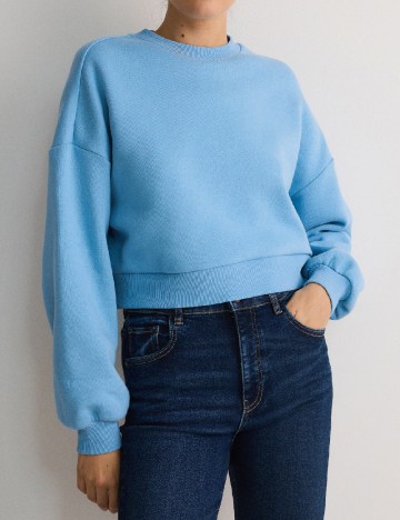 Bluza Reserved, albastru deschis