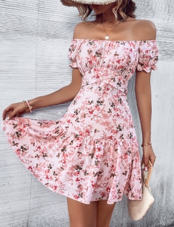 Rochie scurta SHEIN, roz