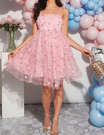 Rochie scurta SHEIN, roz