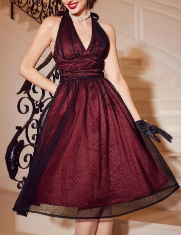 Rochie medie SHEIN, visiniu