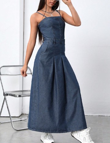 Rochie lunga SHEIN, albastru