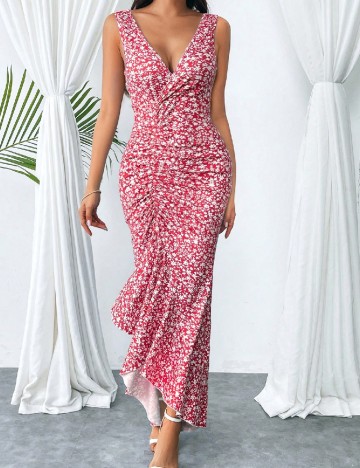 Rochie lunga SHEIN, rosu