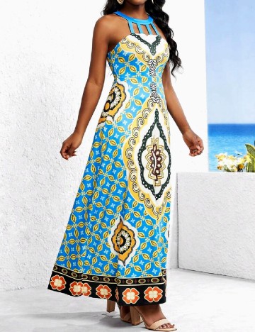 Rochie lunga SHEIN, albastru