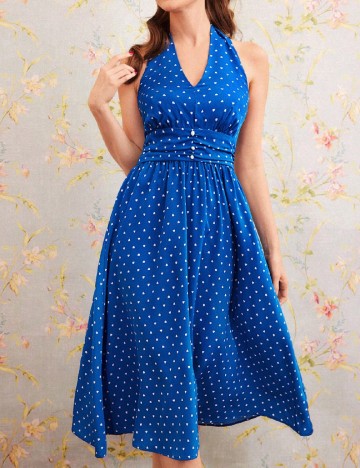 Rochie medie SHEIN, albastru