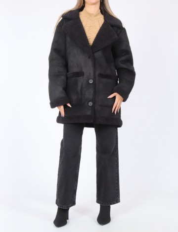 Palton Pull&Bear, negru