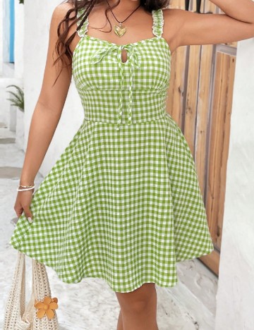 Rochie scurta SHEIN, verde