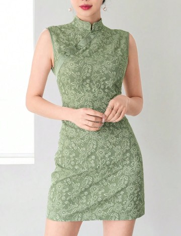 Rochie scurta SHEIN, verde