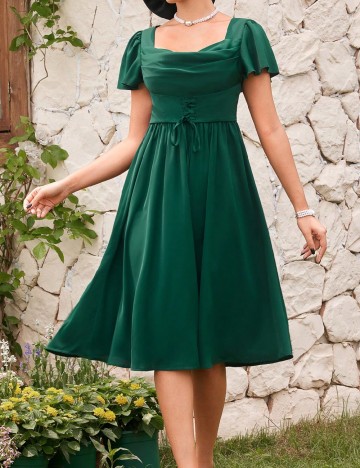 Rochie medie SHEIN, verde