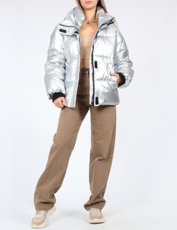 Geaca Don t Call Me Jennyfer, argintiu