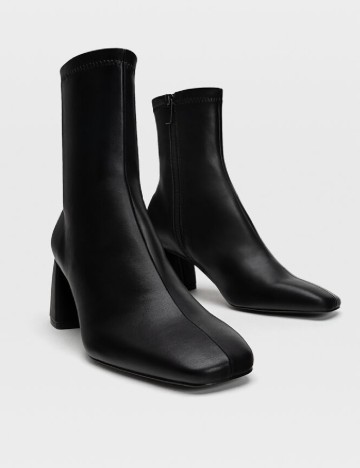 Botine Stradivarius, negru