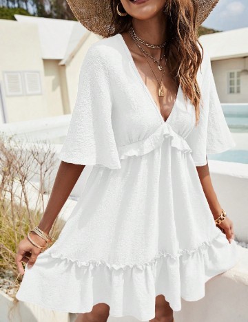 Rochie scurta SHEIN, alb