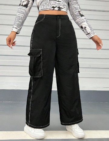 Pantaloni SHEIN CURVE, negru